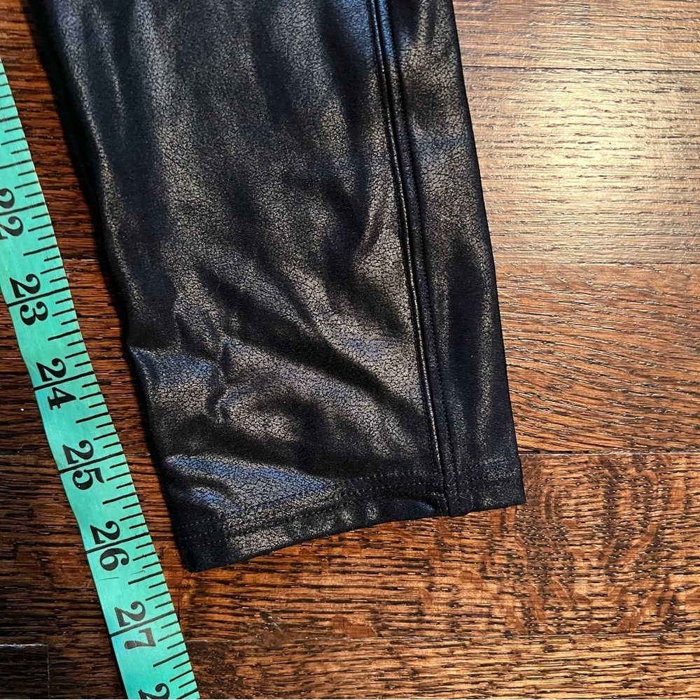 Spanx size large black faux leather look leggings - Picture 6 of 8